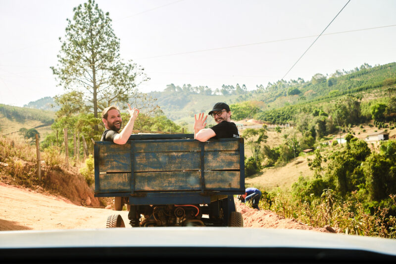 Neighbourhood Coffee team in Ethiopia on a coffee farm